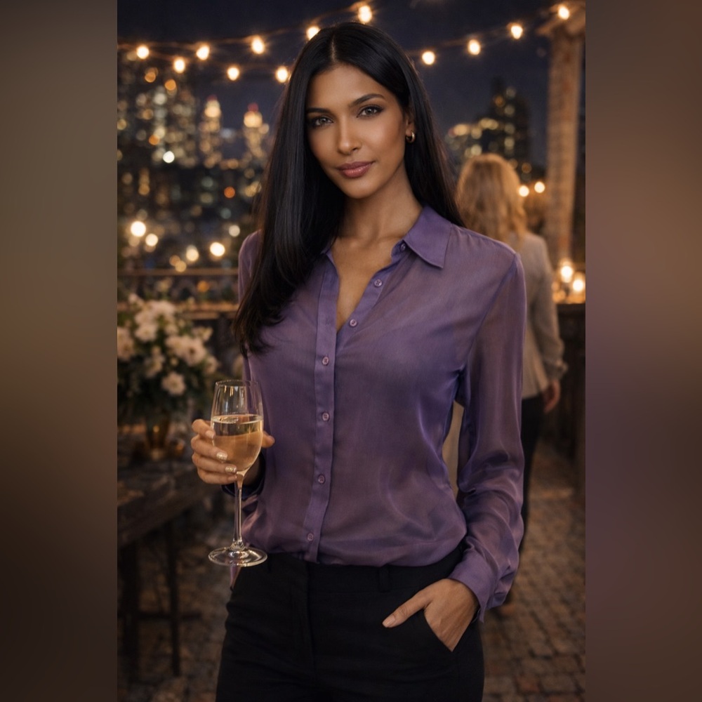 Express Sheer Purple Top: Unveil Your Inner Elegance 🎆